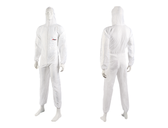 Combinaison de travail en nylon et coton blanc XXL