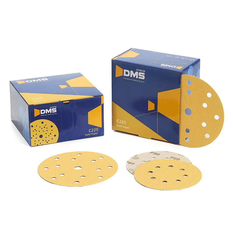 Disque abrasif C225 Gold Ø150 mm 15 trous – kit multi-grains